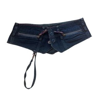 Marithe Francois Girbaud denim corset/ skirt belt size Medium